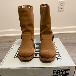 Frye Suede Tan Boots Veronica Shortie size 8.5